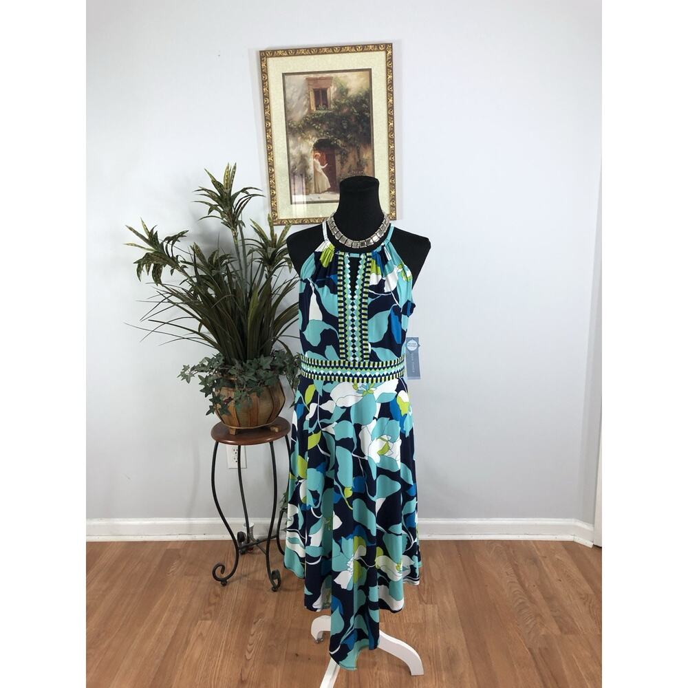 London Time Women Dress 10 Boho Vacation Resort Wear Sleeveless Pullover‎